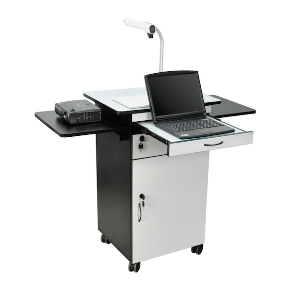 Abacus 38 in. Wood Multimedia Workstation Cart AB3218114 - main